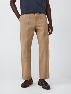 John Lewis ANYDAY Double Knee Canvas Trousers, Sand