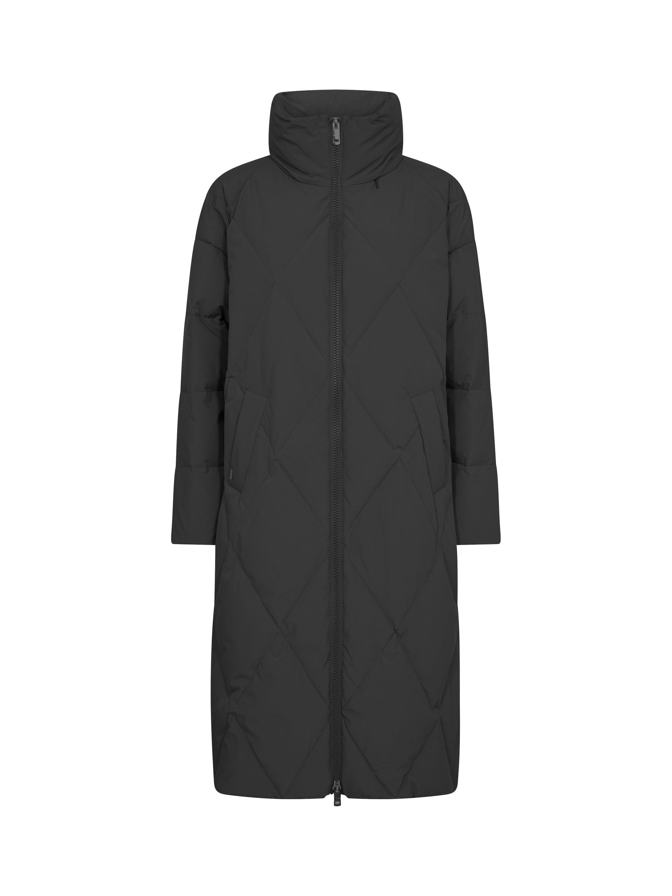 Product image 1 of 2, which shows MOS MOSH Ahla Down Quilted Coat, Black, S