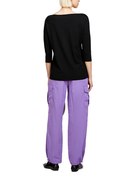SISLEY Boat Neck T-Shirt - view 2, Black