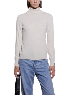 SISLEY Regular Fit Turtleneck Jumper, Cream