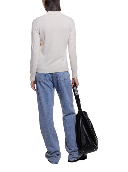 SISLEY Regular Fit Turtleneck Jumper - view 2, Cream