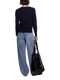 SISLEY Crew Neck Jumper - view 2, Navy