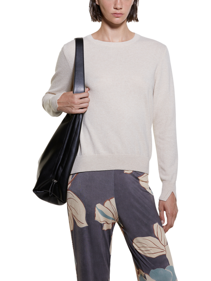 SISLEY Crew Neck Jumper, Cream