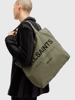 AllSaints Underground Tote Bag - view 2, Green/Black