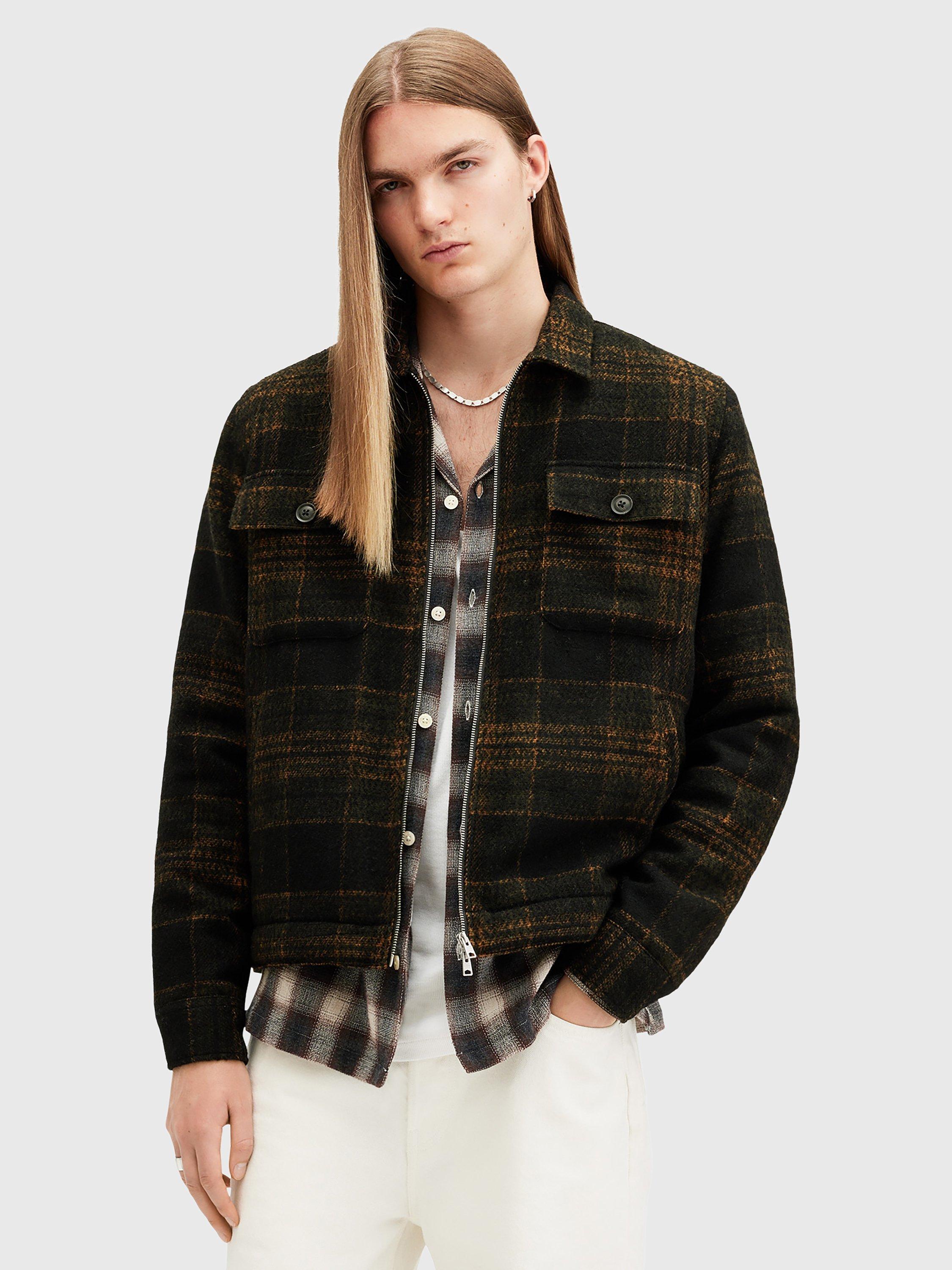 AllSaints Bauhaus Shacket, Black