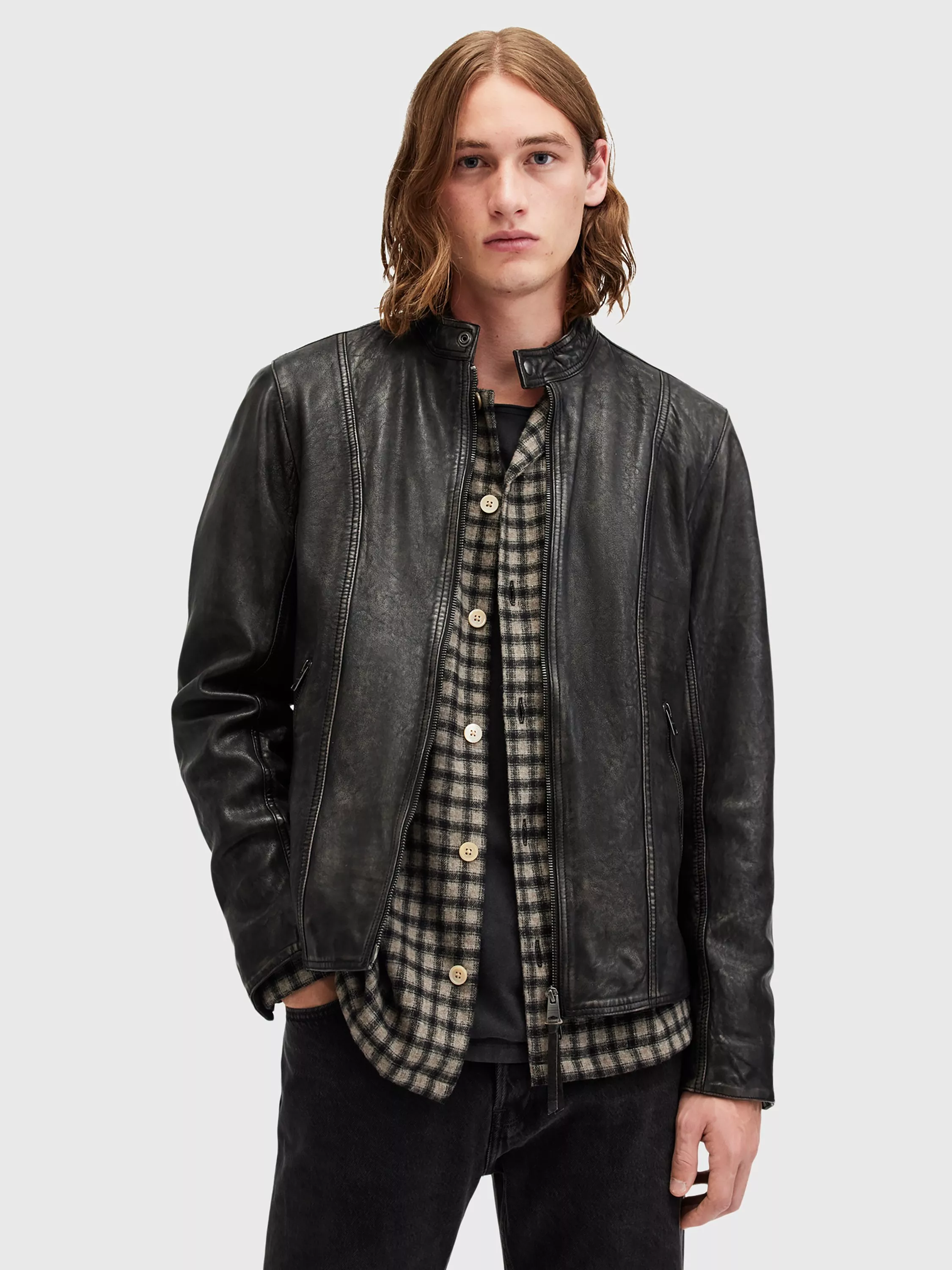 Saints leather jacket popular