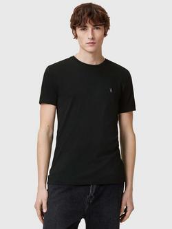 AllSaints Tonic Organic Cotton Crew T-Shirt, Black