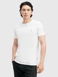 AllSaints Tonic Organic Cotton Crew T-Shirt, White Multi White, White