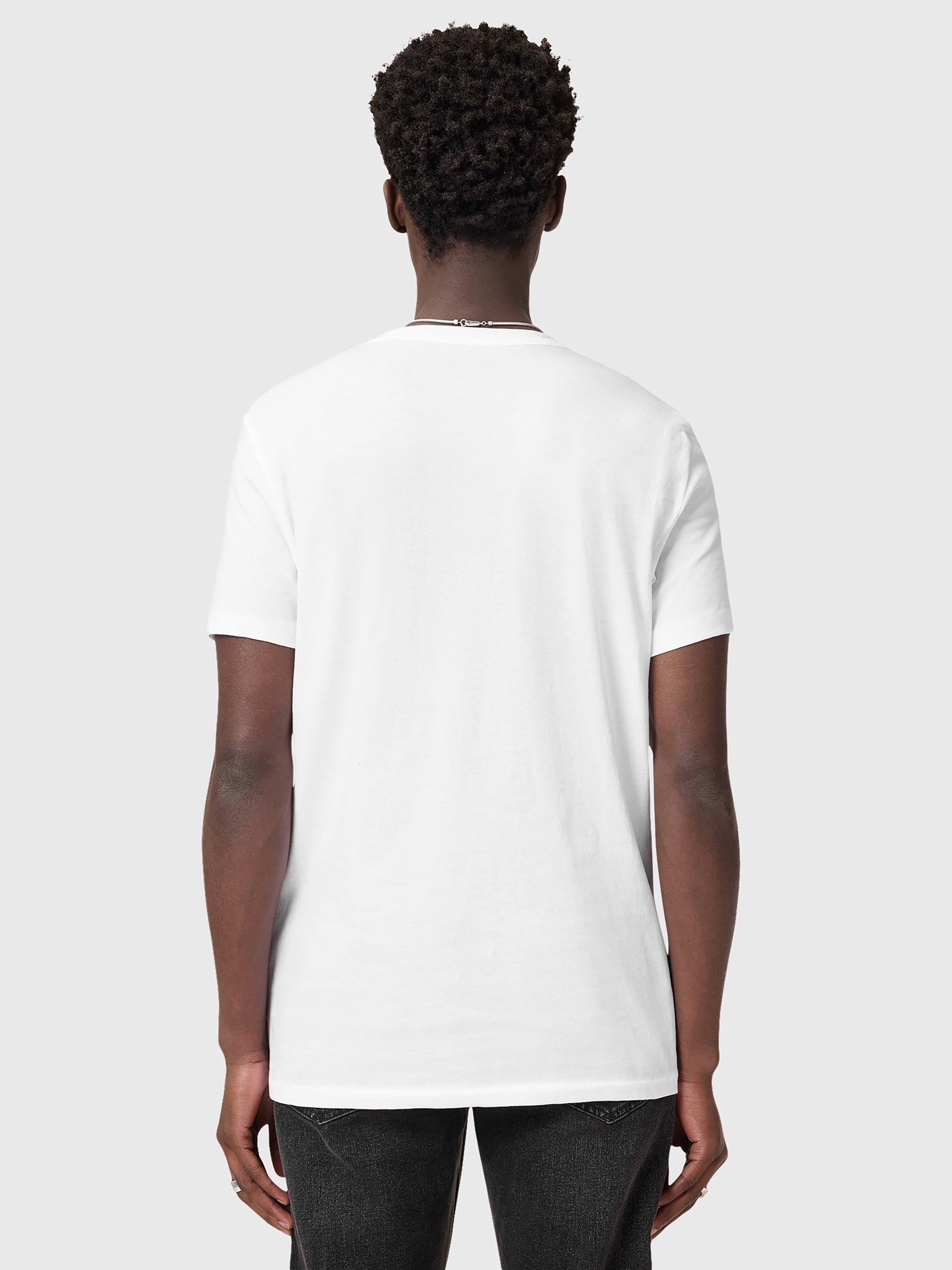 Product image 2 of 6, which shows AllSaints Tonic Organic Cotton Crew T-Shirt, White, XS