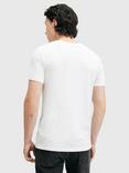 AllSaints Tonic Organic Cotton Crew T-Shirt, White Multi White, White