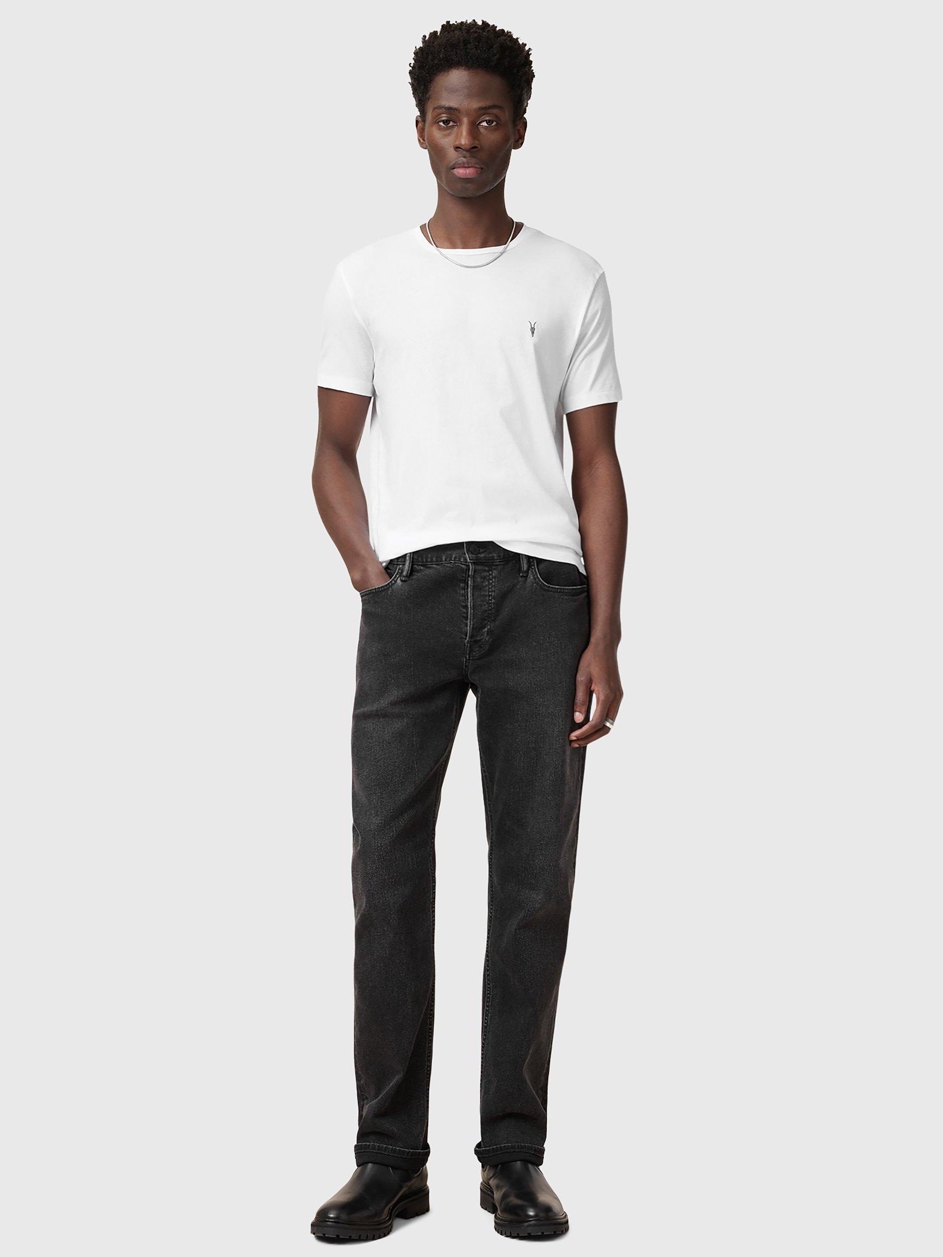 Product image 3 of 6, which shows AllSaints Tonic Organic Cotton Crew T-Shirt, White, XS