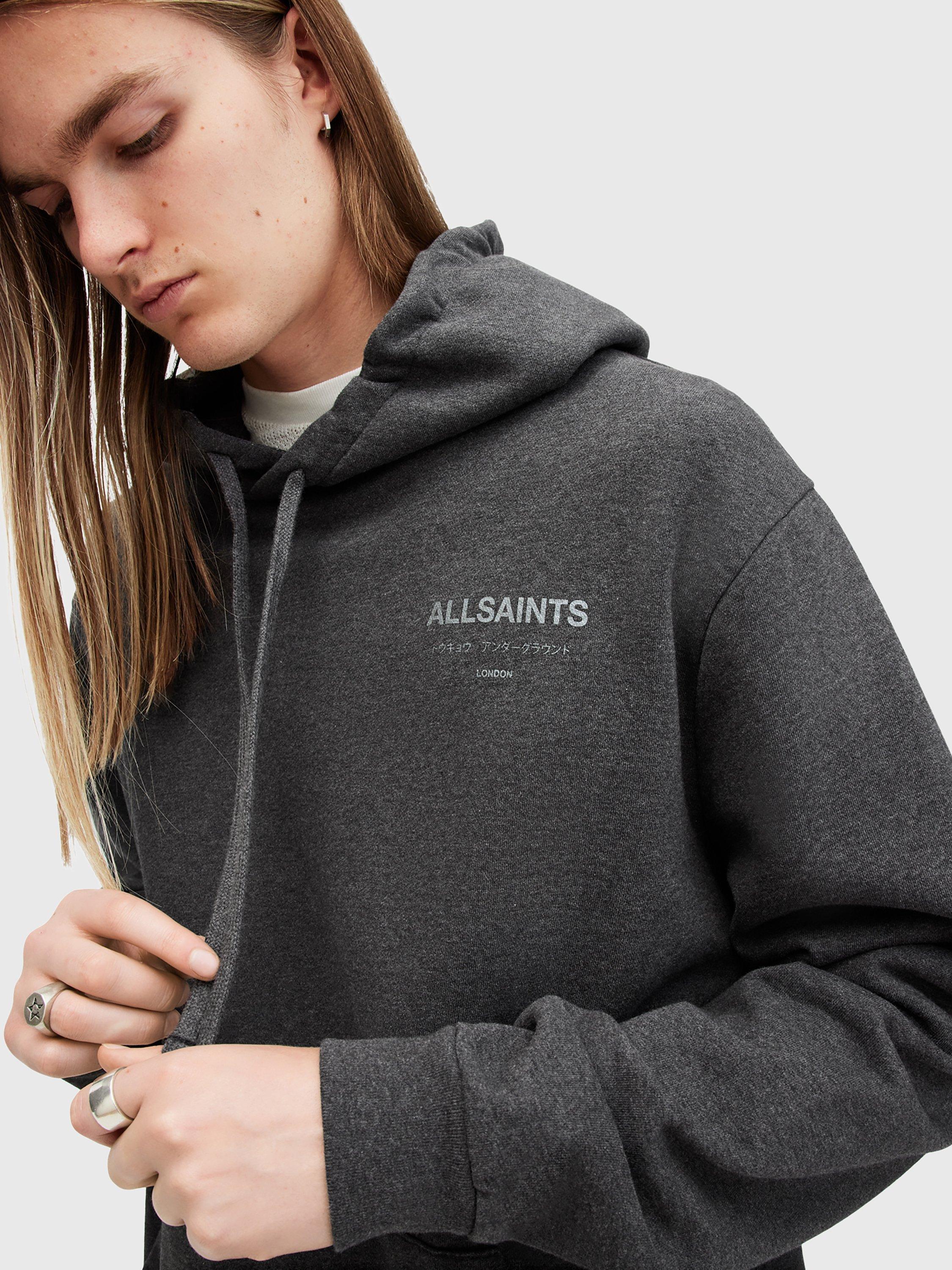 All saints hoodie grey hotsell