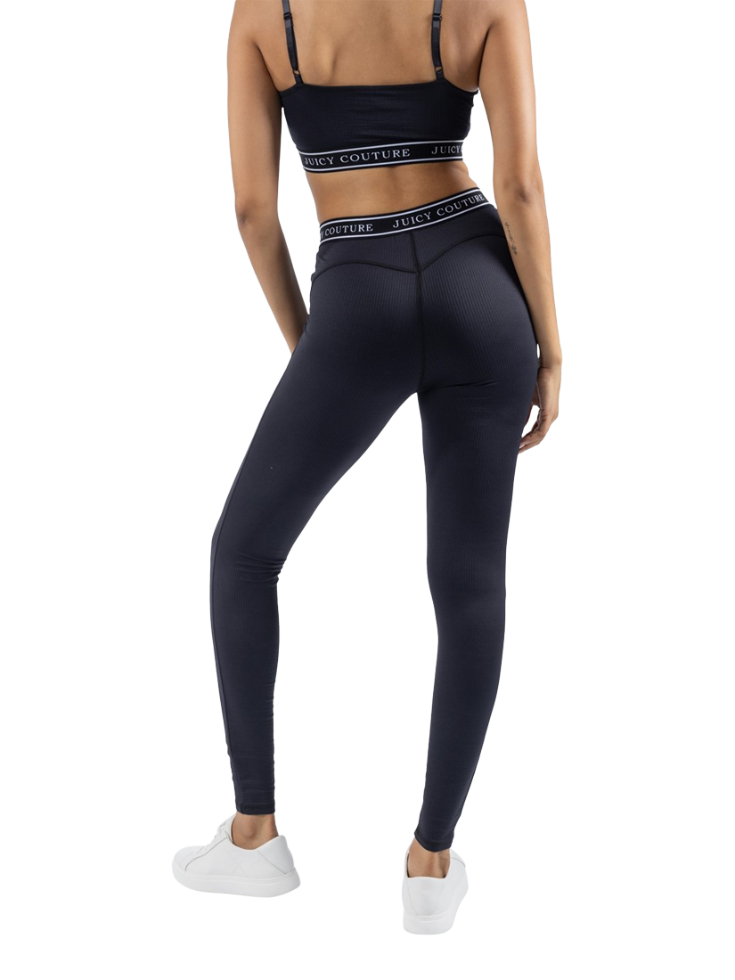 Product image 2 of 4, which shows Juicy Couture Kia Sports Leggings, Black, XS