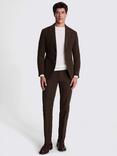 Moss Cotton Moleskin Blazer, Brown