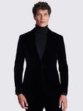 Moss Velvet Slim Fit Suit Jacket, Black