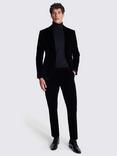 Moss Velvet Slim Fit Suit Jacket, Black