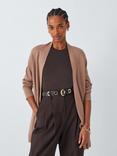 John Lewis Edge Longline Cardigan, Beige