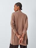 John Lewis Edge Longline Cardigan, Beige