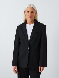 John Lewis Slim Fit Single Breasted Blazer, Black, Black