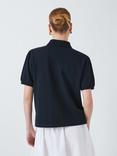 John Lewis Cotton Pique Polo Shirt, Navy