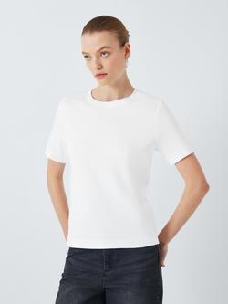 John Lewis Organic Cotton Short Sleeve Crew Neck T-Shirt, White