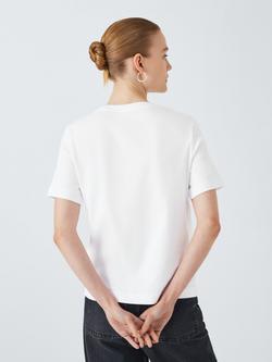 John Lewis Organic Cotton Short Sleeve Crew Neck T-Shirt - view 2, White