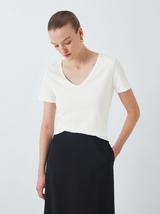 White V-Neck