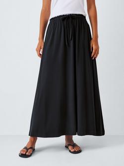 John Lewis Jersey Midi Skirt, Black