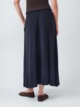 John Lewis Jersey Midi Skirt, Navy