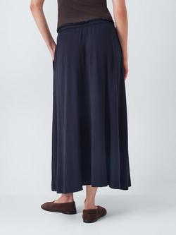 John Lewis Jersey Midi Skirt - view 2, Navy