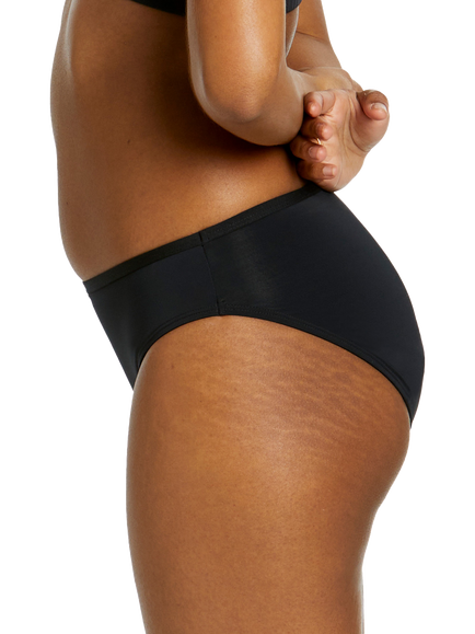 Love Luna First Period Swim Bikini Bottoms, Black - view 2, Black