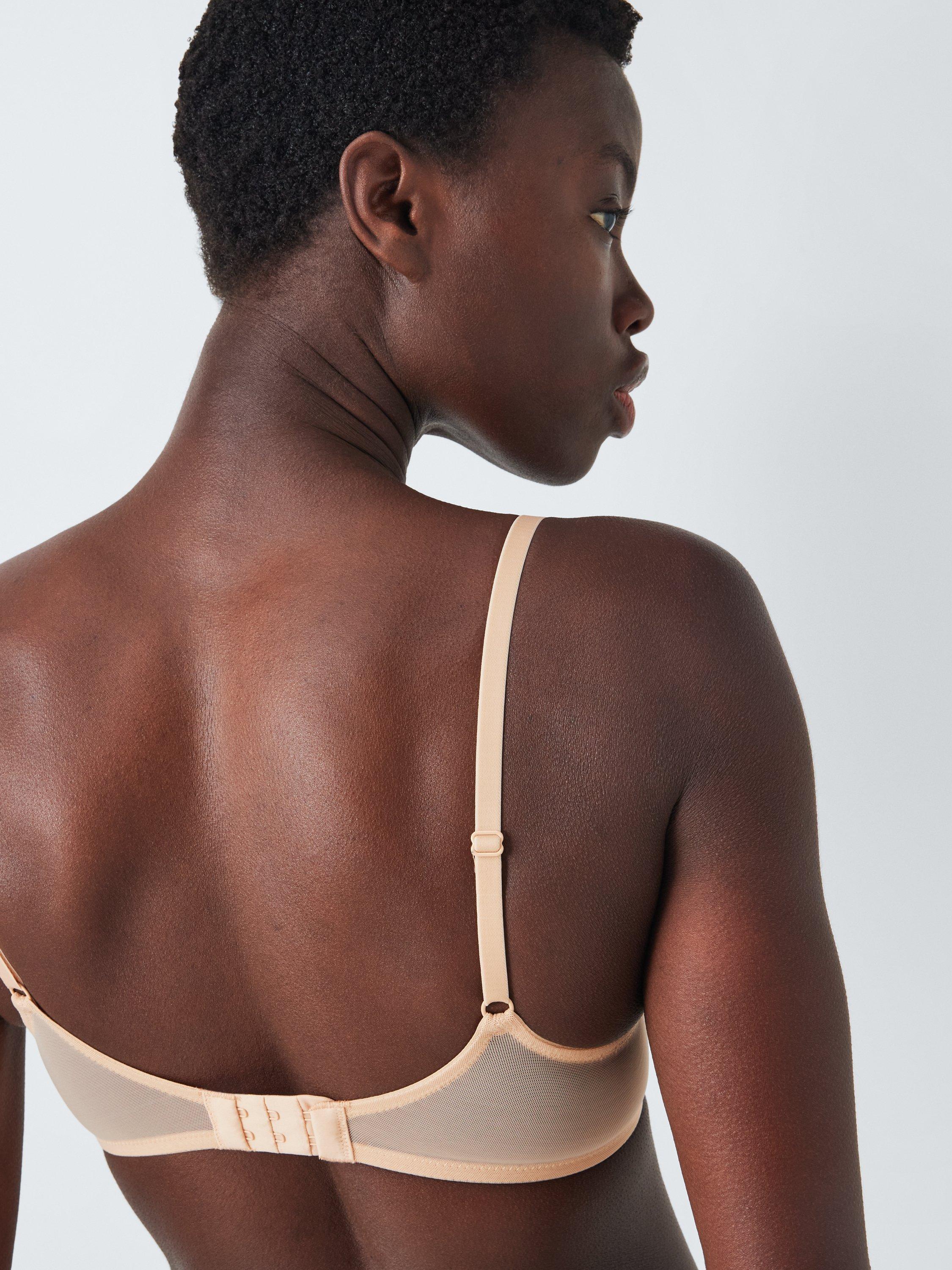 Product image 10 of 10, which shows John Lewis Olivia Lace Plunge Bra, Almond, 30B