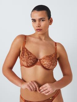 AND/OR Lulu Lace Bra, Terracotta - view 2, Terracotta