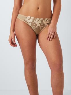 AND/OR Renee Bikini Knickers, Black - view 2, Caramel