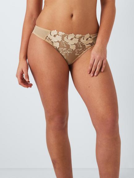 AND/OR Renee Bikini Knickers, Black - view 2, Caramel