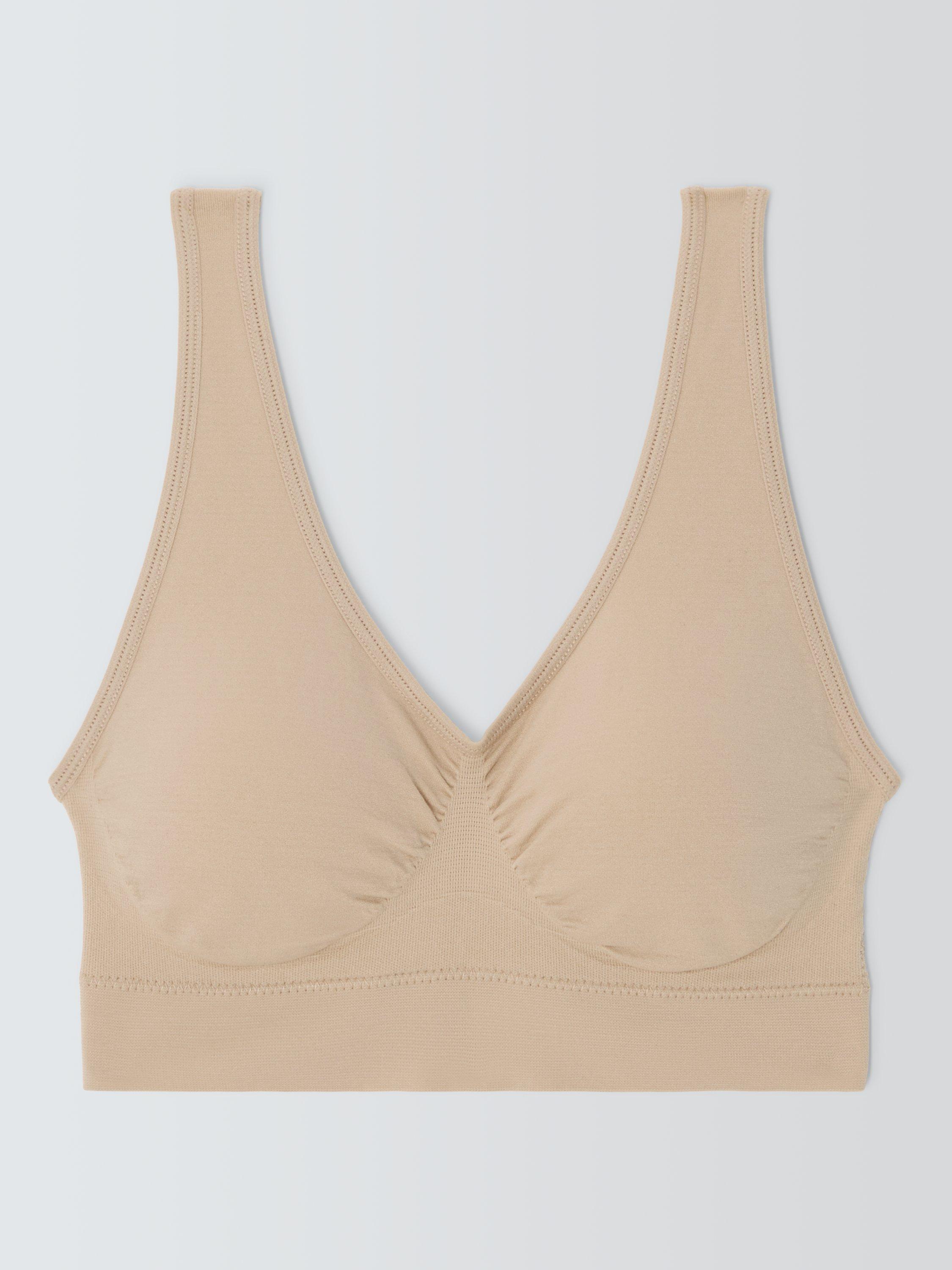 Product image 4 of 6, which shows John Lewis Orla Seamfree Bralette, Almond, S