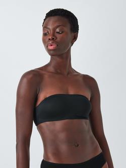John Lewis Amara Bonded Bandeau Bra, Black, Black