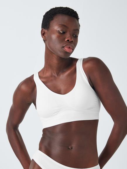 John Lewis Orla Seamfree Bralette, White