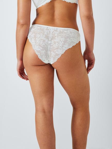 John Lewis Giselle Lace Knickers - view 2, White