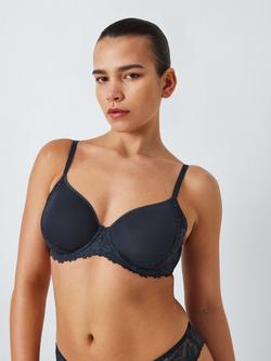 John Lewis Giselle Lace Spacer Bra, Navy