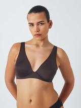 John Lewis Eva Non Padded Bra, Chocolate