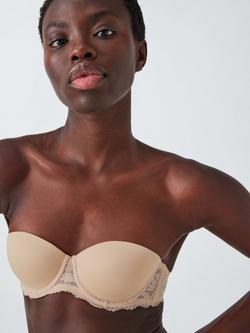 John Lewis Olivia Strapless Bra, Almond, Almond