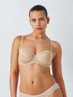 John Lewis Olivia Strapless Bra, Almond - view 2, Almond