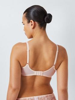 John Lewis Giselle Leaf Lace High Apex Bra - view 2, Light Pink