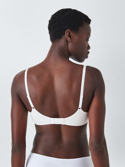 John Lewis Elodie Underwired T-Shirt Bra - view 2, White