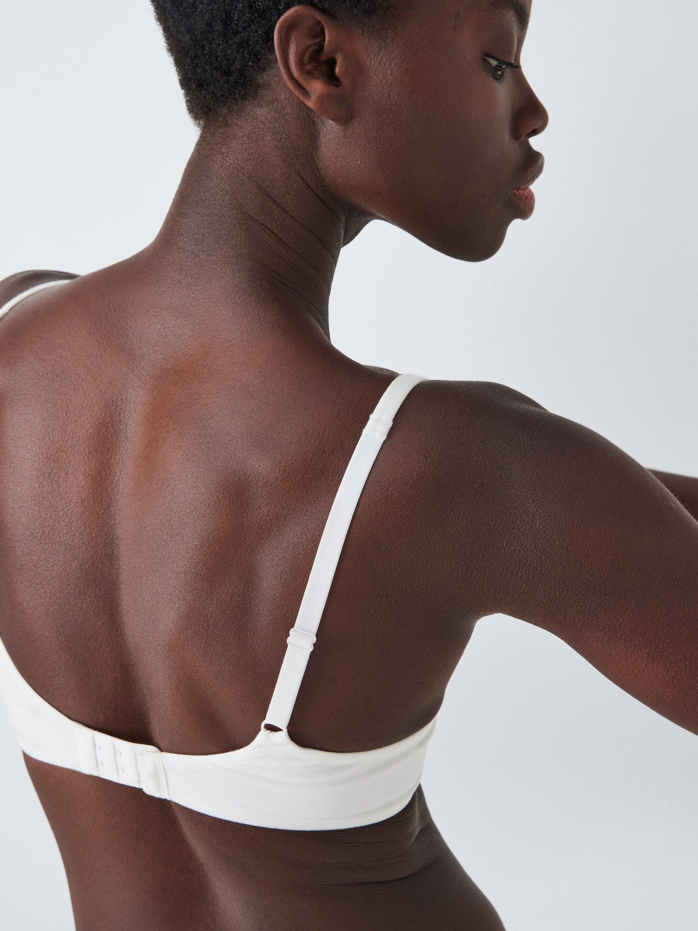 Product image 6 of 6, which shows John Lewis Elodie Underwired T-Shirt Bra, White, 30B