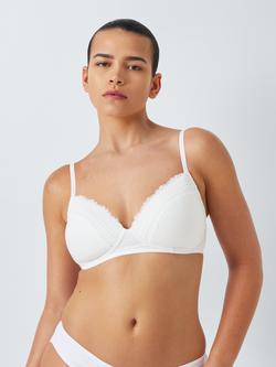 John Lewis Isla Padded Non-Wired T-Shirt Bra, White