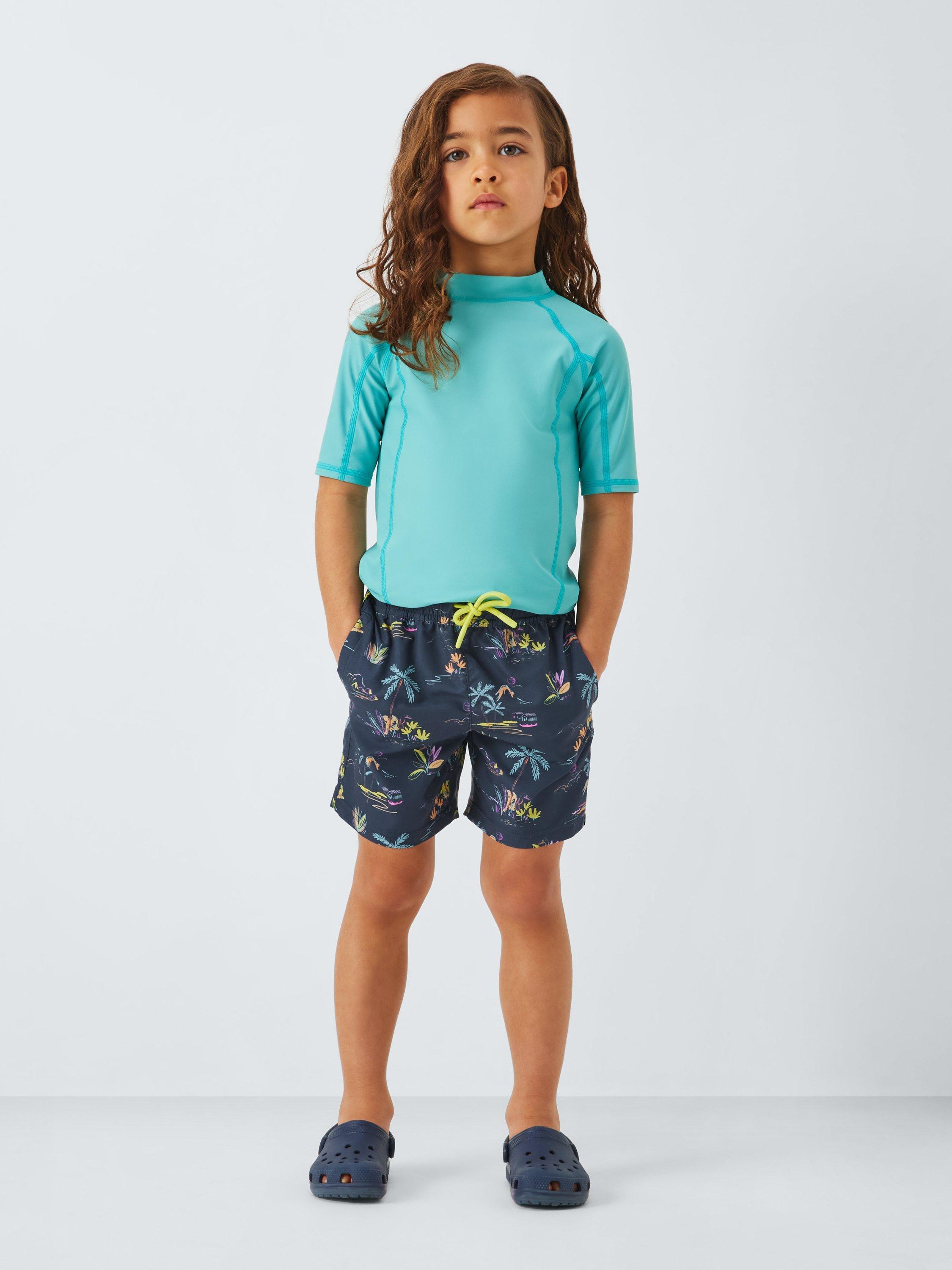 Product image 2 of 8, which shows John Lewis Kids' Desert Swim Shorts, Multi, 2 years