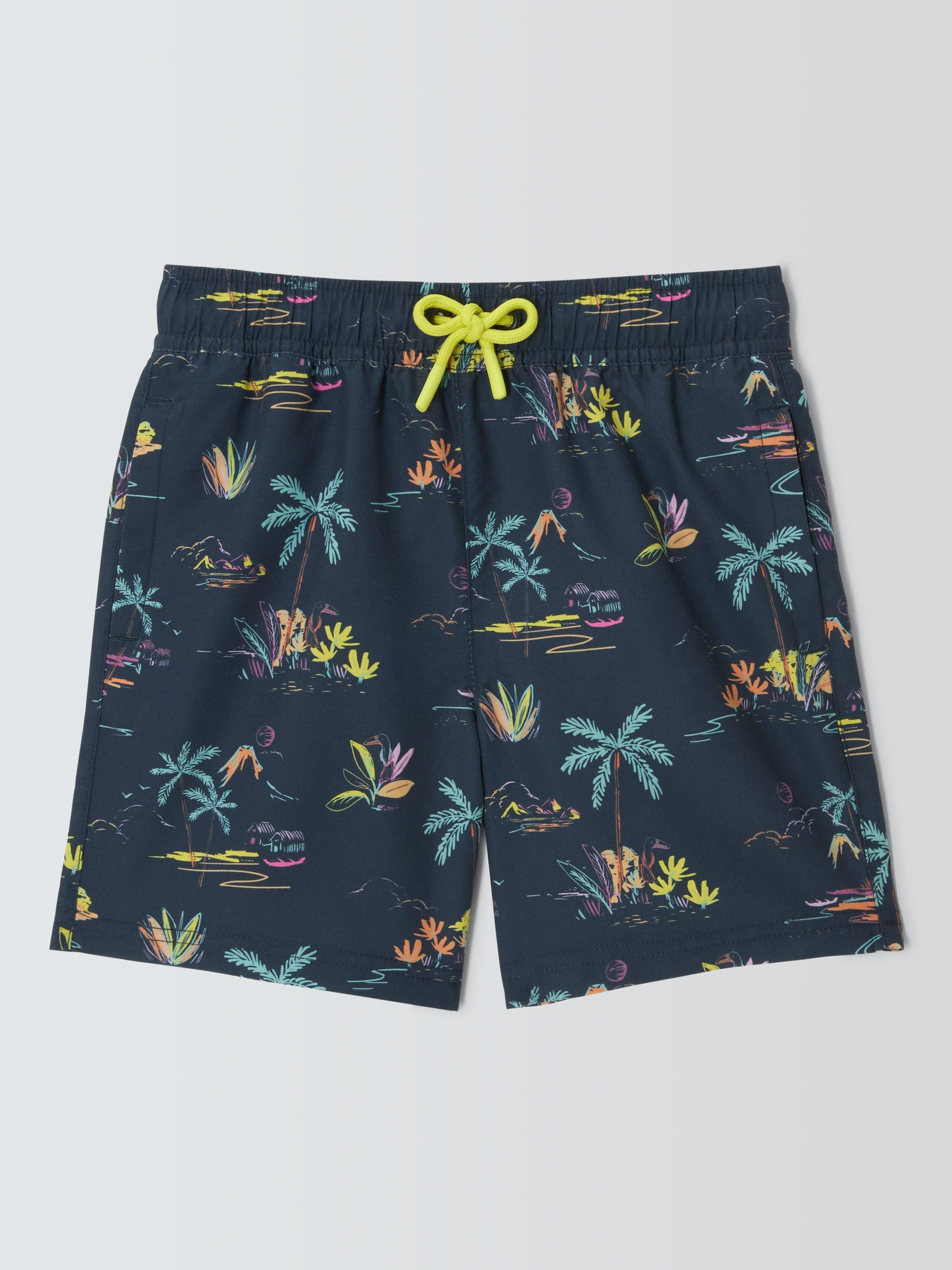 Product image 3 of 8, which shows John Lewis Kids' Desert Swim Shorts, Multi, 2 years