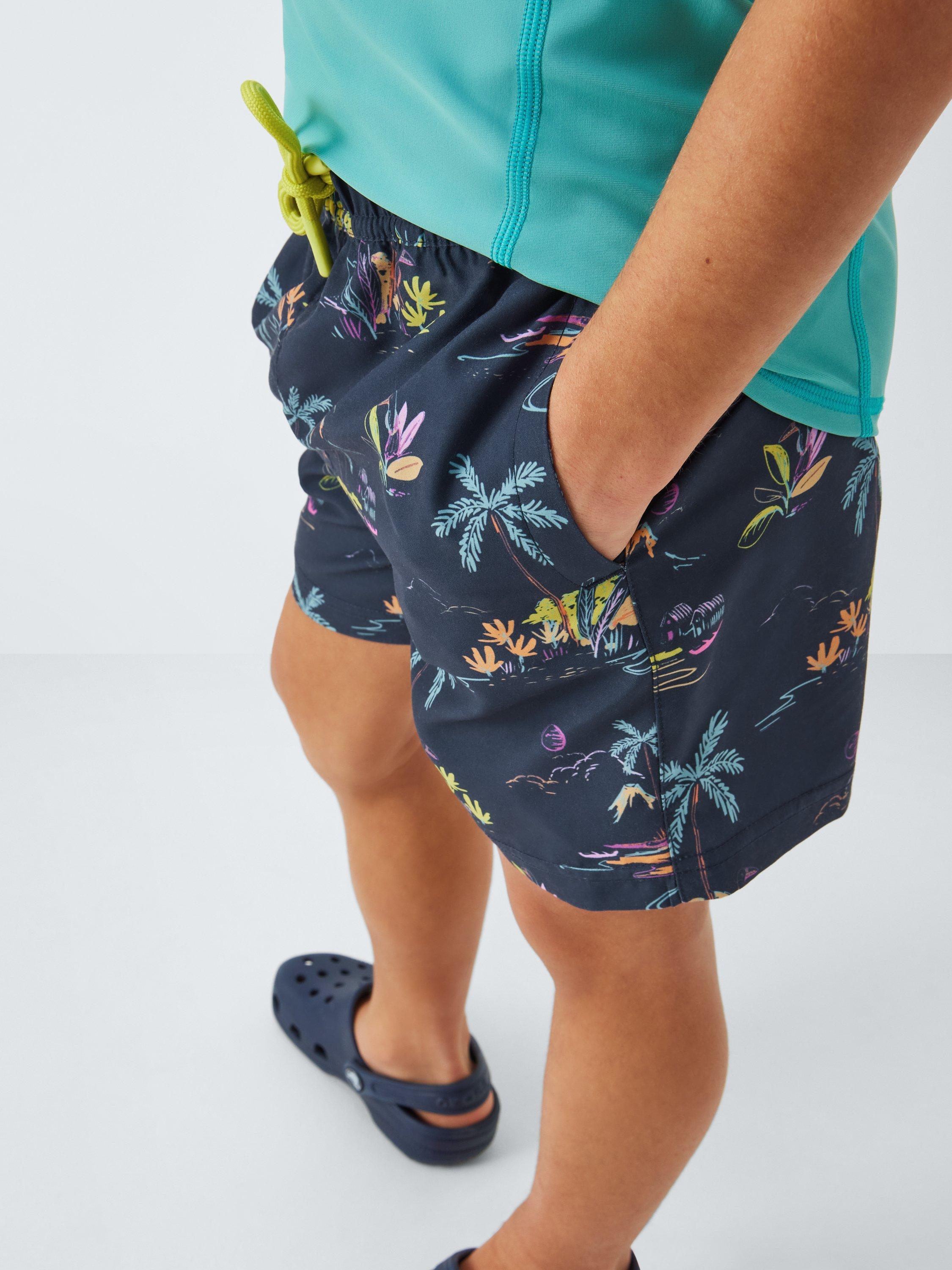 Product image 5 of 8, which shows John Lewis Kids' Desert Swim Shorts, Multi, 2 years
